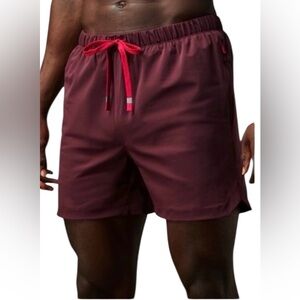 FABLETICS The One Short 5” Lined Merlot Burgundy Men’s Small Gym / Beach